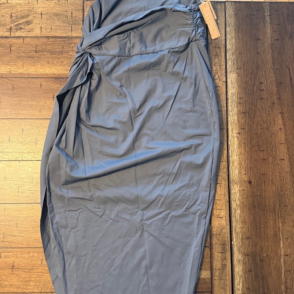 SKIMS Gray Swim Sarong